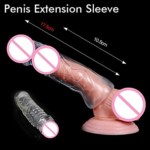 Ziaxa(TM) 7cm Bigger Sleeve Extender Enhancer Condom Erection Impotence Aid