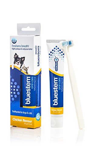 Bluestem Oral Care Toothpaste for Dogs and Cats, Freshens Breath, Fights Plaque And Reduces Tartar, Chicken Flavor 2.5 oz