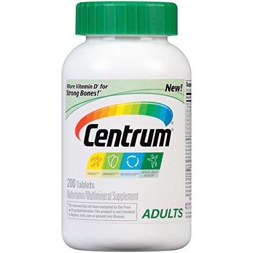 Centrum Adult Multivitamin / Multimineral Supplement Tablet, Vitamin D3 (200 Count)
