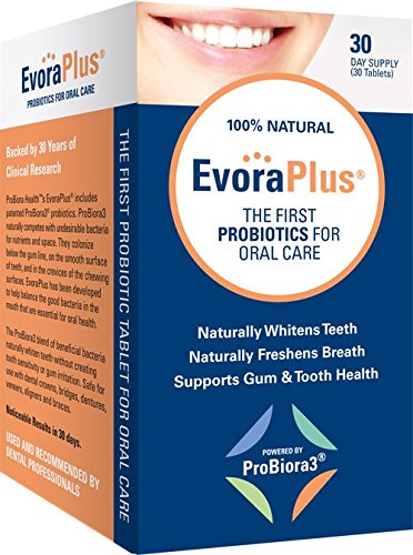 Evora Plus Probiotics for Oral Care Naturally Whitens Teeth Freshens Breath