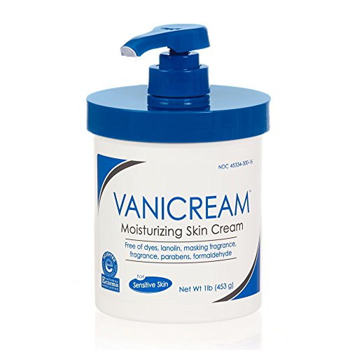 Vanicream Moisturizing Skin Cream with pump for sensitive skin - can be used for eczema, psoriasis, ichthyosis, and itch - dermatologist tested – free of dye, fragrance, and preservatives - 16 oz