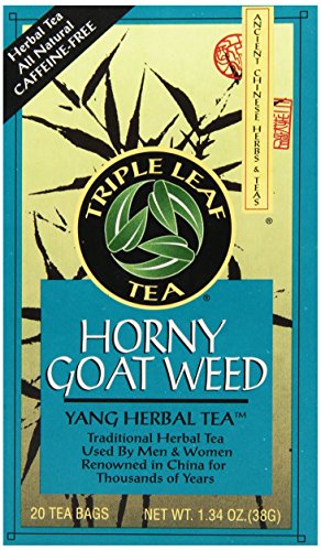 Triple Leaf Tea, Horny Goat Weed, 20 Teabags (Pack of 6)