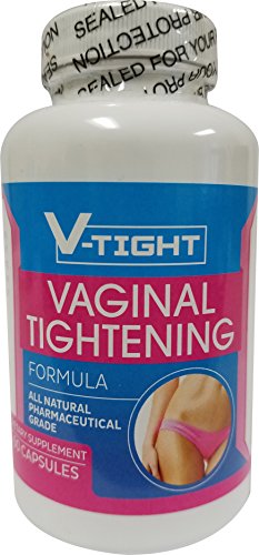 V-TIGHT All Natural Vaginal Tightening Formula (60 Capsules/1-Month Supply) | Pharmaceutical Grade Dietary Vagina Firming Supplement | Women’s Sexual Enhancement, Health, Lubrication & Libido