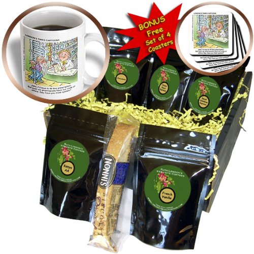 Londons Times Funny Medicine Cartoons - Erectile Dysfunction and the Pharmacist - Coffee Gift Baskets - Coffee Gift Basket (cgb_3431_1)