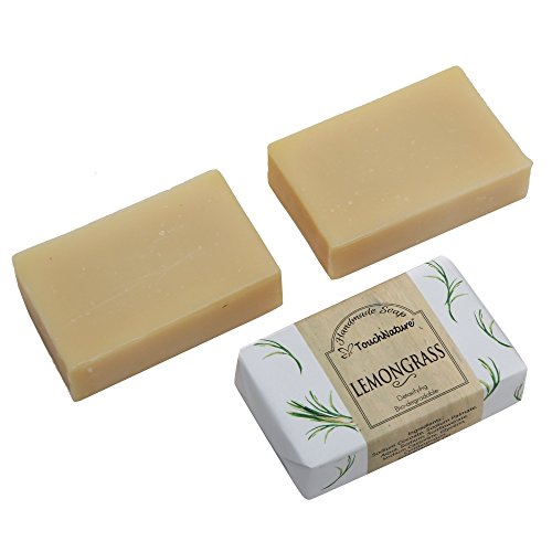 2 pieces 100gm Lemongrass Essential Oil Natural Soap. Free of SLS, SLES, Parabens and Carcinogenic ingredients.100% Bio-Degradable and Detoxifying. Anti-persirant, Natural Anti-Septic. NO CHEMICAL.