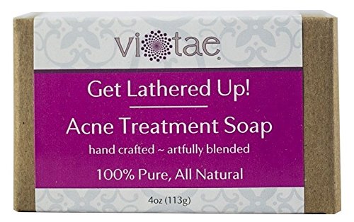 Vi-Tae 100% Natural and Organic Handmade 'Get Lathered Up' 4oz Soap Bars (Acne Treatment, 1 pack)
