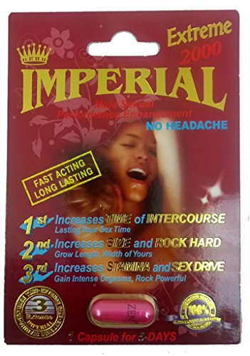 Imperial Extreme 2000mg Male Sexual Performance Enhancement Pill 6 PK