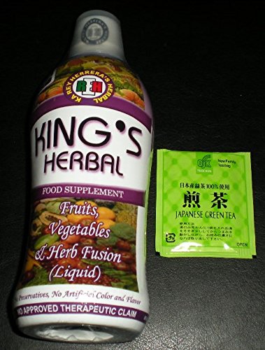 KING'S HERBAL Food Supplement 750ml with Free Japanese Herbal Tea Sampler