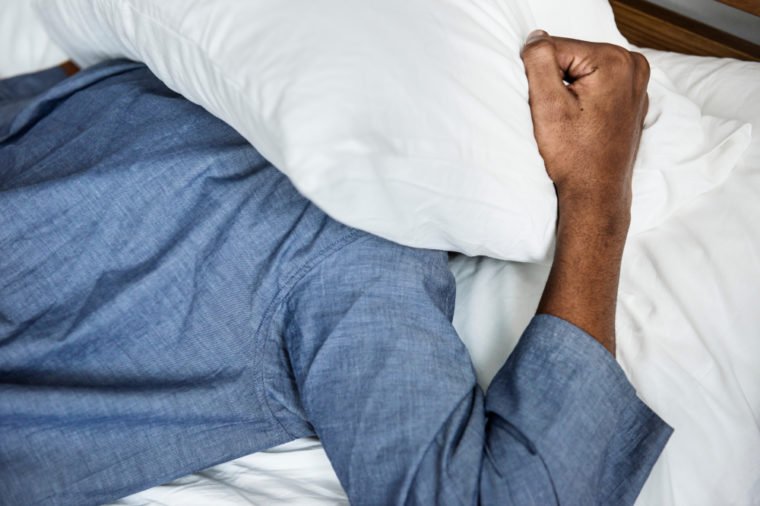A man with sleeping issue