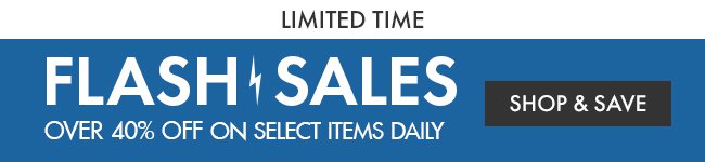 Get Over 40% Off on Select Items Daily