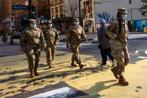 US Army personnel in New York City