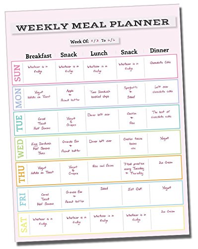 Fitness Calendar ● Meal Planning Calendar ● Weekly Meal Planner ● Dry Erase ● Vinyl Decal Sticker ● Diet Planner ● Weight Loss Planner ● Use w/ Dry Erase & Liquid Chalk Markers ● 14.5