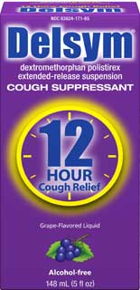 Delsym Adult Cough Suppressant Grape with Dosage Cup (3 Fluid Ounces, Pack of 2) Product Shot