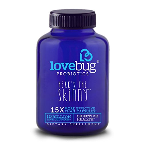# 1 Rated LoveBug Probiotics Supplement - Enhance Immune System for Digestive Health - 10 Billion CFU, Delayed Release, Gluten Free Tablet perfect for Women & Men - 30 Day Supply.