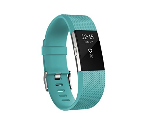 Fitbit Charge 2 Heart Rate + Fitness Wristband, Teal, Small
