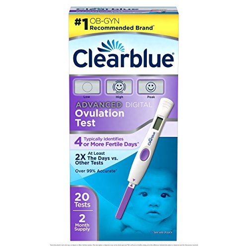 Clearblue Advanced Digital Ovulation Test, 20 Ovulation Tests, Over 99% Accurate at Detecting LH Surge