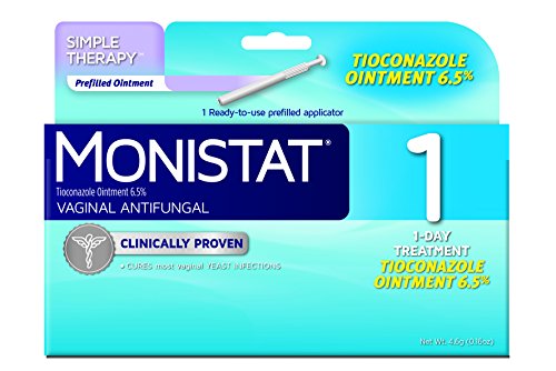 Monistat Vaginal Antifungal Medication 1- day, 0.16-Ounce Prefilled Applicator