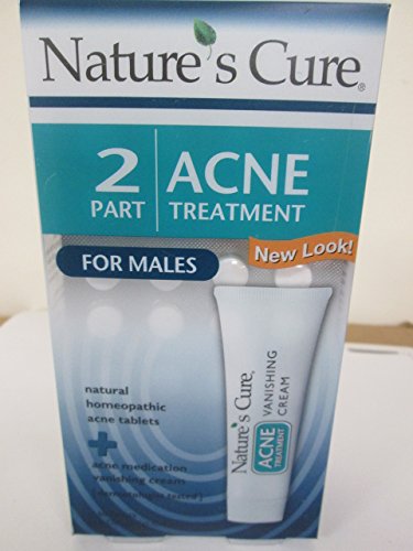 Nature's Cure Two Part Acne Treatment System for Males (1 Month Supply)