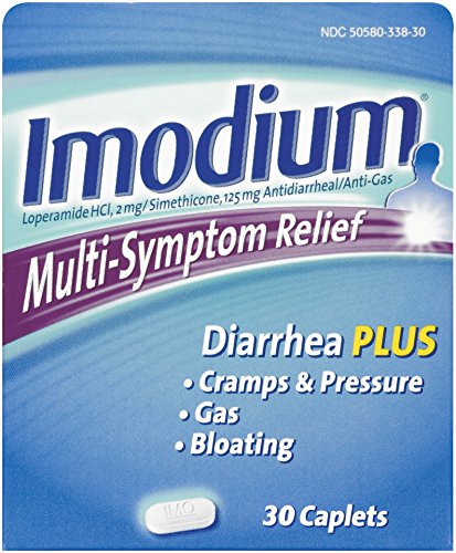 Imodium Multi-Symptom Relief of Diarrhea, 30-Count Caplets