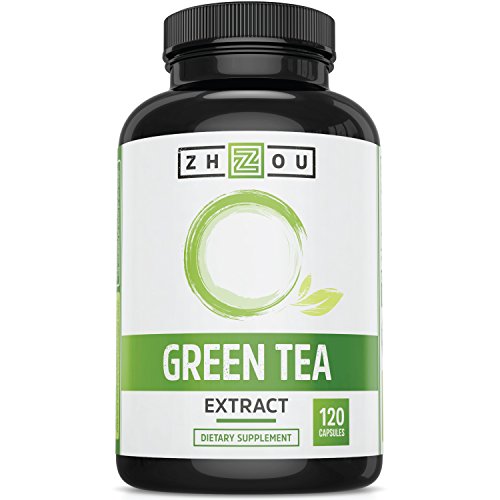 Green Tea Extract Supplement with EGCG for Weight Loss - Boost Metabolism & Promote a Healthy Heart - Natural Caffeine Source for Gentle Energy - Antioxidant & Free Radical Scavenger - 120 Capsules