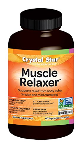 Crystal Star Muscle Relaxer Herbal Supplements, 60 Count