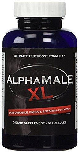 AlphaMaleXL - The #1 Most Potent & Powerful Male Enhancement Pills Available! All Natural & Clinically Proven Ingredients Testosterone Booster 1 Bottle Supply