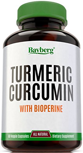 Turmeric Curcumin with Bioperine (Black Pepper). 100% Natural Supplement, Antioxidant & Pain Relief. Anti-Inflammatory and Digestive Support. Promotes Skin & Cardiovascular Health. Made in USA.