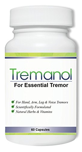 Tremanol – All Natural Essential Tremor Supplement - Provides Long-Term Herbal Relief to Reduce and Soothe Shaky Hands, Arm, Leg, & Voice Tremors Plus Includes Bonus ET Recipes E-book