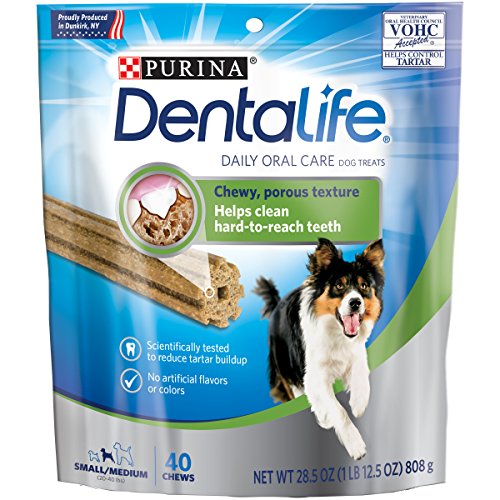 Purina DentaLife Daily Oral Care Small/Medium Adult Dog Treats - (1)  28.5 oz., 40 ct. Pouch