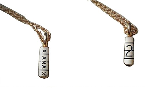 Xanax Gold Bar Pill Medical Necklace 3D with back Pills Chain