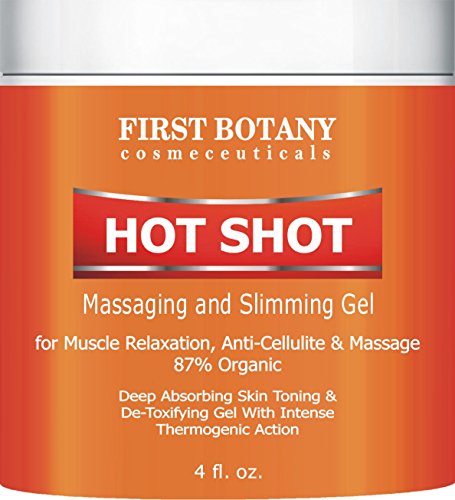 Hot Shot Slimming Gel and Massaging Gel 4 fl. oz Great for Muscle Relaxation and Massage Best Anti Cellulite Cream With Intense Thermogenic Action.