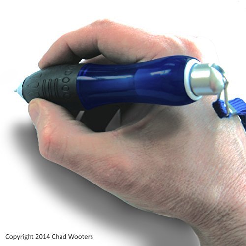 Super Big Fat Pens for Arthritis (5 pack), Black Ink, Blue body