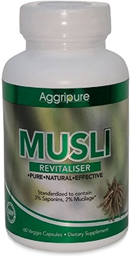 Boost Sex Drive & Enhance Libido with Aggripure's Safed Musli Supplement - Best Male Pills to Increase Testosterone All Naturally for Higher Erection, Stronger Stamina & Complete Enhancement