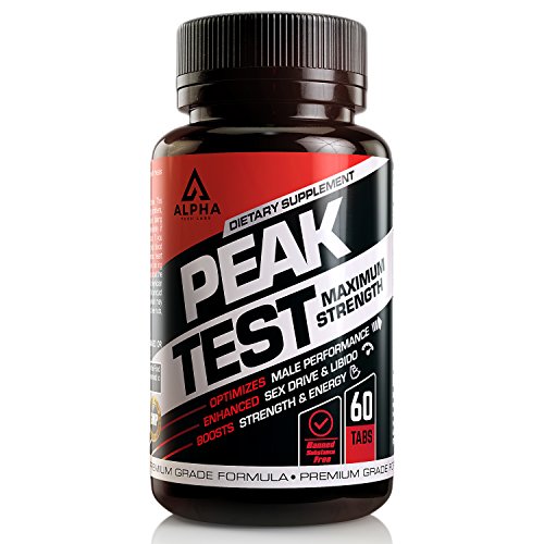 Testosterone Booster by Alpha Tech Labs, Optimizes Male Performance, Helps Boost Testosterone Levels, Boost Strength, Energy, and Libido, Non-GMO, Made in the USA, 60 Capsules