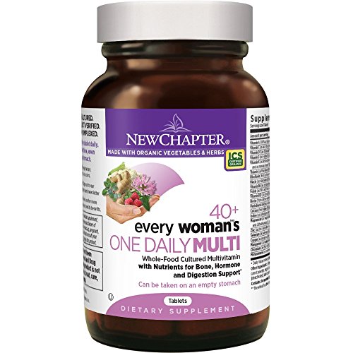 New Chapter Every Woman's One Daily 40+, Women's Multivitamin Fermented with Probiotics + Vitamin D3 + B Vitamins + Organic Non-GMO Ingredients - 96 ct