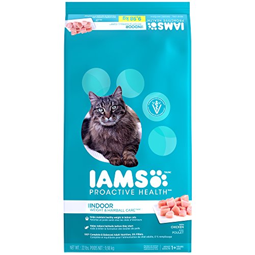 IAMS PROACTIVE HEALTH Indoor Weight and Hairball Care Dry Cat Food 22 Pounds