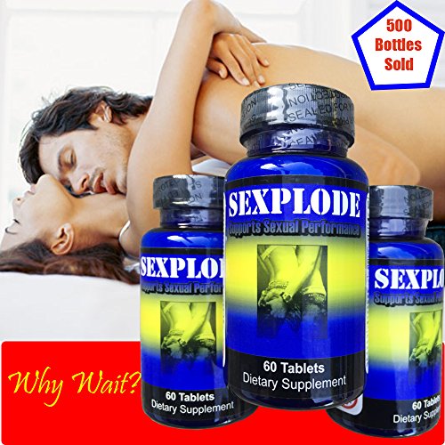 Sexplode #1 Male Sex Pill, Last longer, Extra Strength Sex Performance & Libido Boost in Men with Maca Root, 1000mg Epimedium, Icariins, Ginseng - Natural Testosterone Boost & sex Stamina
