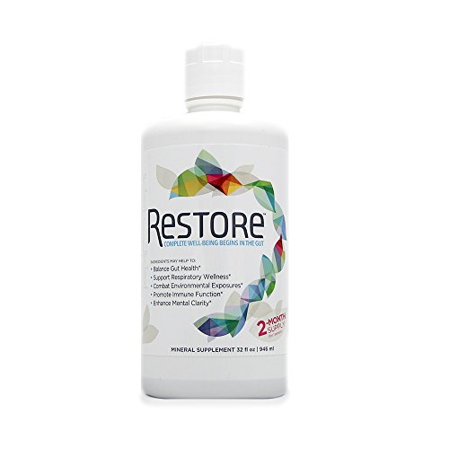 RESTORE For Gut Health | Restore 4 Life Trace Mineral & Lignite Liquid For Improved Wellness and Digestion Balance | (32 ounce)