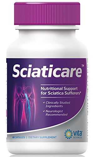 Sciaticare Neurologist Recommended. Sciatica Pain Relief. Lower Lumbar Nerve Formula, Helps Soothe, Protect & Regenerate Nerves. Clinical Strength 60 ct.