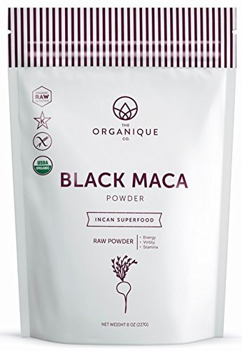 Certified Organic Black Maca Powder - Vitality and Focus Booster for Men & Women - Natural Fertility Blend for Males - Nutrient Rich Superfood, Non-GMO, Vegan, Gluten Free - The Organique Co. - 8 oz