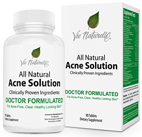Vie Naturelle Acne Treatment Pills Supplement, 90 Tablets