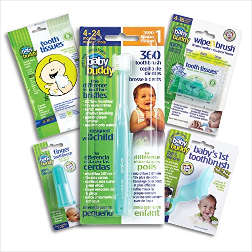 Baby Buddy Infant Oral Care Set, Green