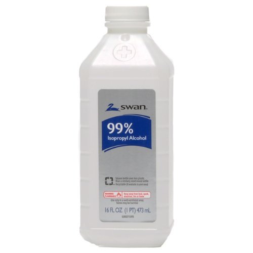 Swan 99 Percent Isopropyl Alcohol Antiseptic Solution, 16 Ounce (Pack of 2)