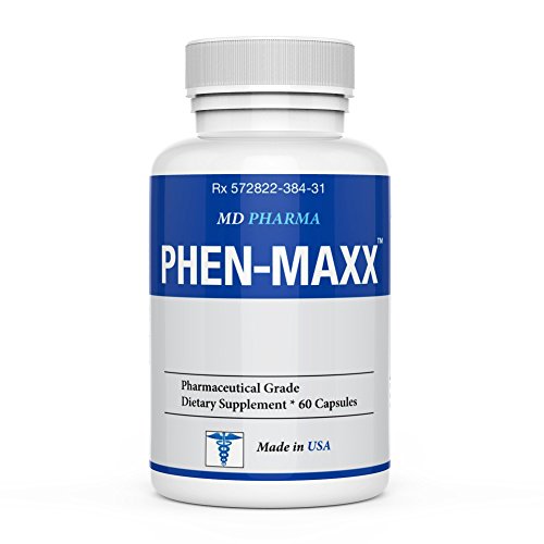 PHEN-MAXX 37.5 ® (Pharmaceutical Grade OTC - Over The Counter - Weight Loss Diet Pills) - Advanced Appetite Suppressant - Increase Energy - Clinically Proven Ingredients