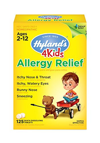 Hyland's 4 Kids Allergy Relief Tablets, Natural Relief of Indoor & Outdoor Allergies, 125 Count