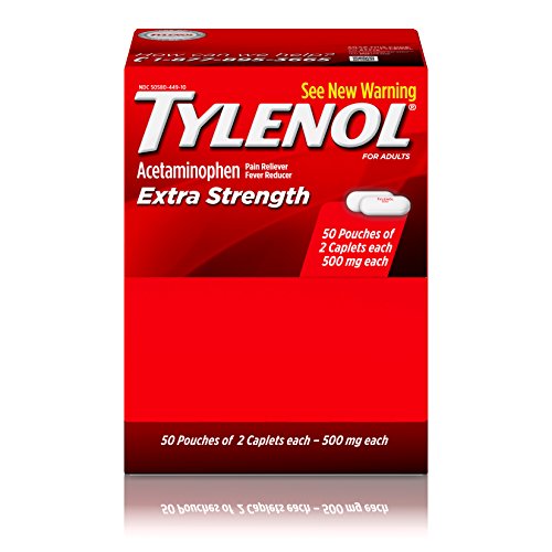 Tylenol Extra Strength Caplets, Fever Reducer and Pain Reliever, 500 mg, 100 ct