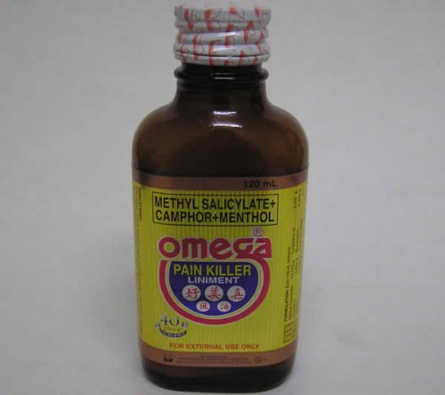 Omega Pain Killer Liniment 120 ml Bottle