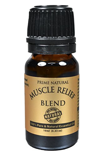 Muscle Relief Essential Oil Blend 10ml - 100% Natural Pure Undiluted Therapeutic Grade for Aromatherapy Massage Scents & Diffuser - Relieves Muscle Pain, Spasms, Stiffness, Backache, Sore Muscle