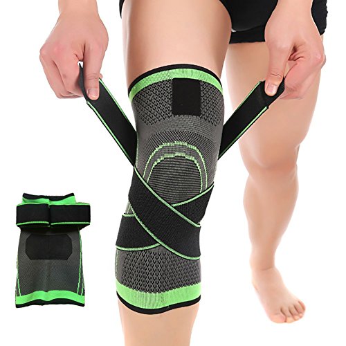 HipStone 3D Weaving Knee Brace Breathable Support for Running, Jogging, Sports, Joint Pain Relief, Arthritis and Injury Recovery, Single Wrap, X-Large