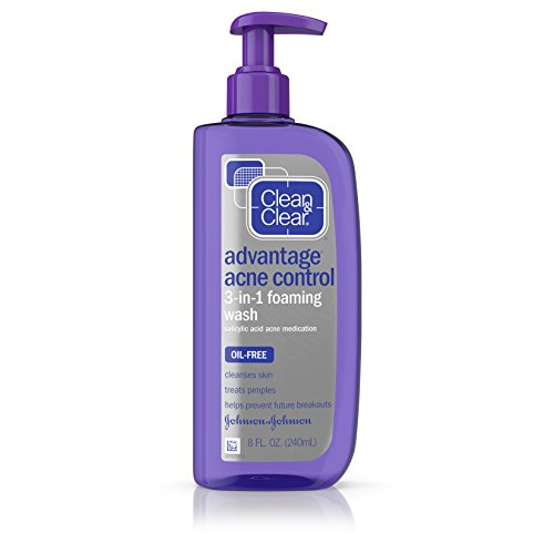 Clean & Clear Advantage Acne Control 3-in-1 Foaming Wash, 8 Fl. Oz